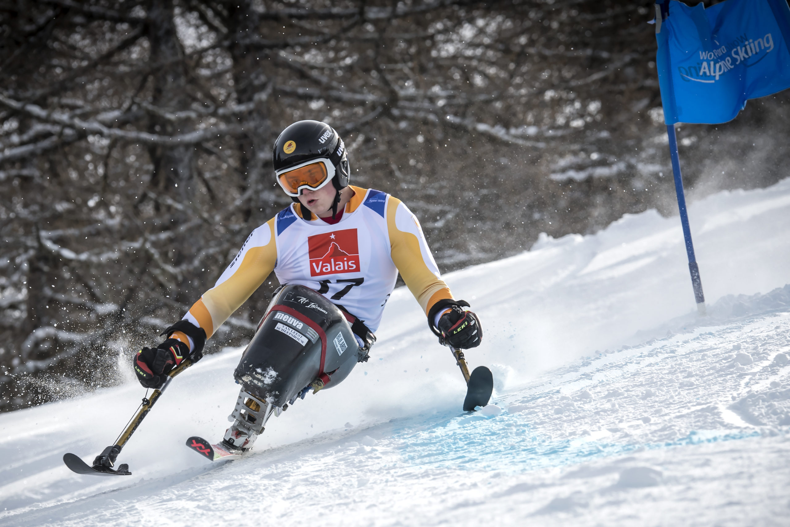 08.02.2019; Veysonnaz (Vs). World Para Alpine Skiing; Coupe du monde de Handi Ski. Slalom Geant; Jeroen KAMPSCHREUR (NED)
photo Jean-Guy Python