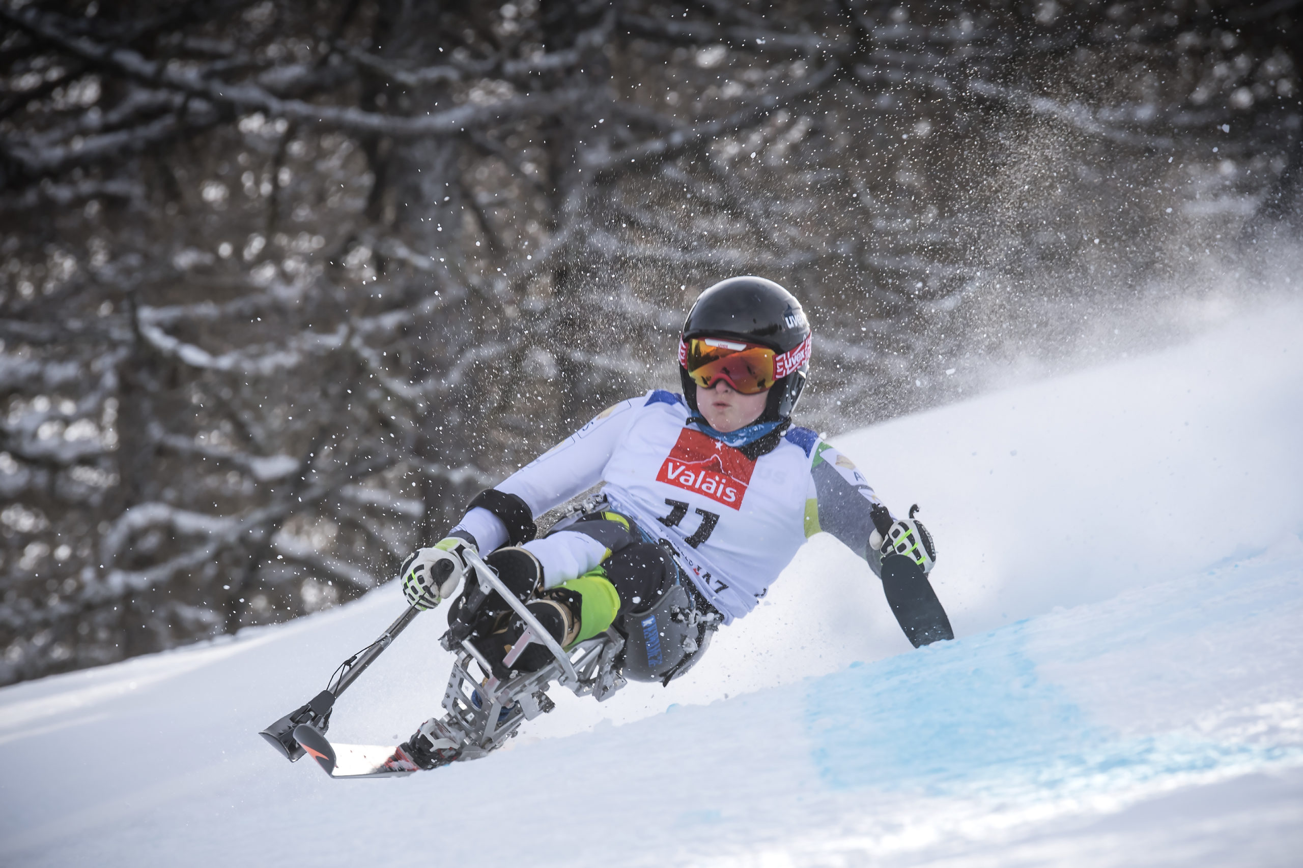 08.02.2019; Veysonnaz (Vs). World Para Alpine Skiing; Coupe du monde de Handi Ski. Slalom Geant; Victoria PENDERGAST ( AUS)photo Jean-Guy Python