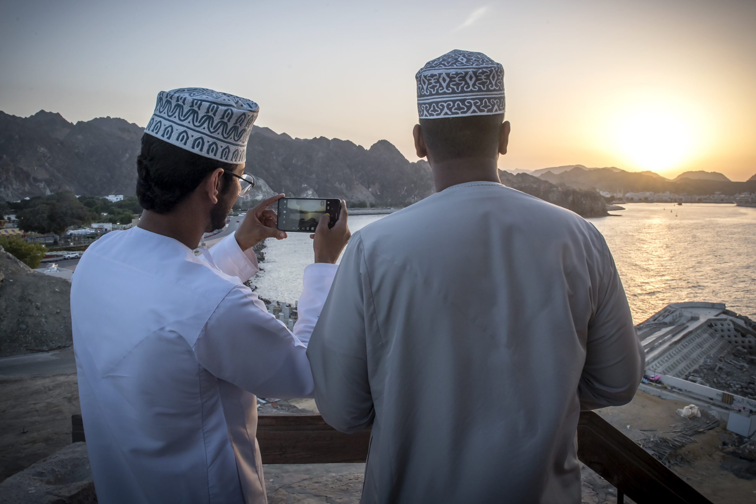 03.02.2019; Voile; Mascate(Oman); Sailing Arabia The Tour 2019; Tour d'Oman en trimaran Diam 24; Ambiance Tourisme a Mascate
photo Jean-Guy Python