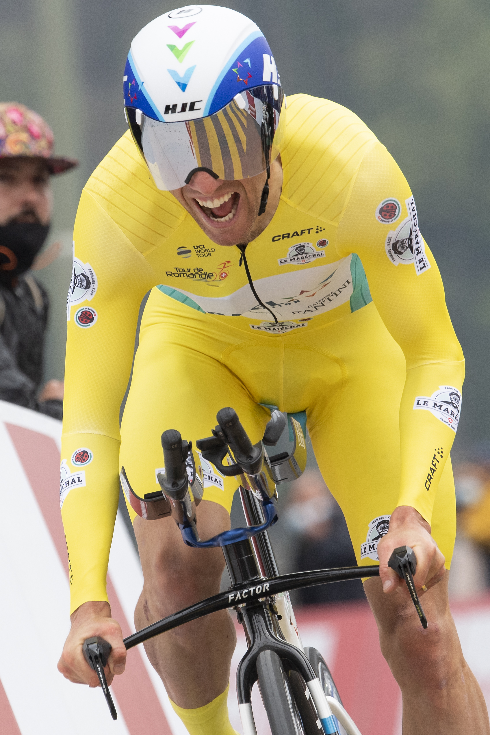 02.05.2021; Fribourg; Radsport - Tour de Romandie 2021; 5 Etappe Zeitfahren Fribourg; Michael Woods (CAN)(Jean-Guy Python/freshfocus)